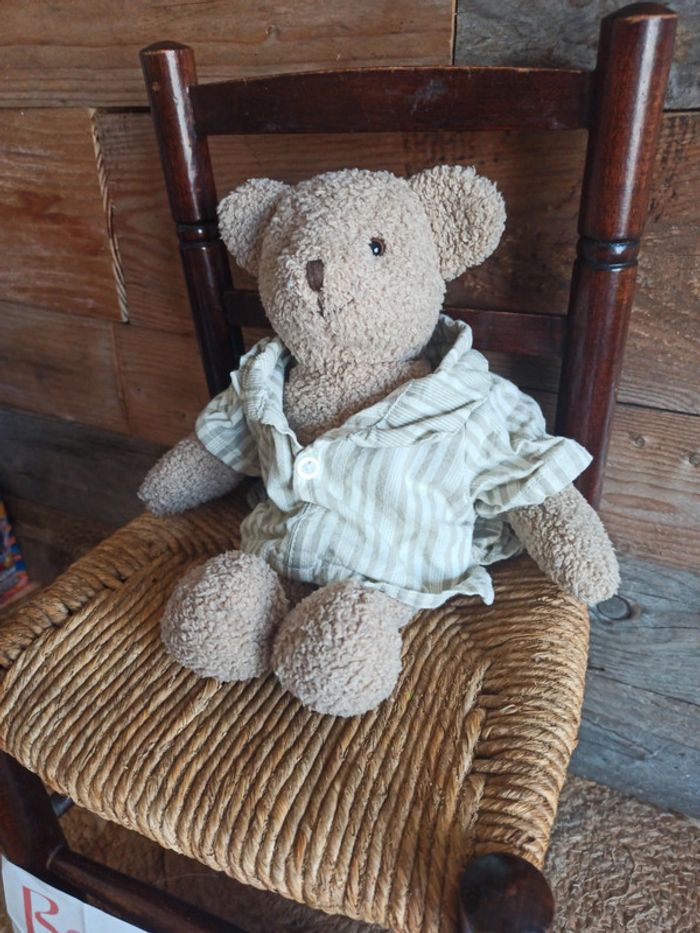 peluche ours vintage moulin roty tbe - photo numéro 2