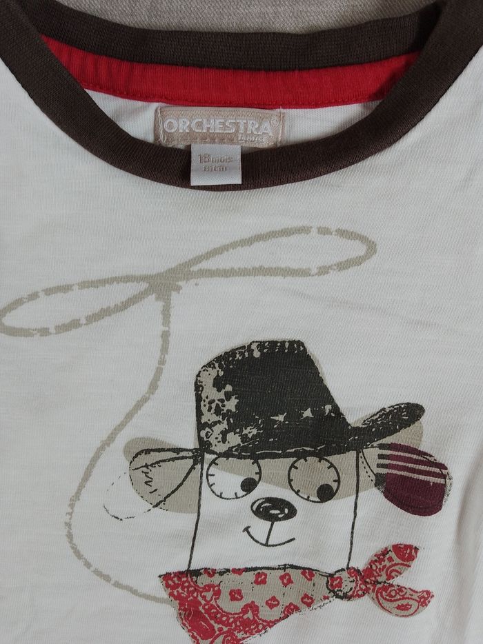 Tee-shirt manches longues garçon 18 mois Orchestra - photo numéro 3