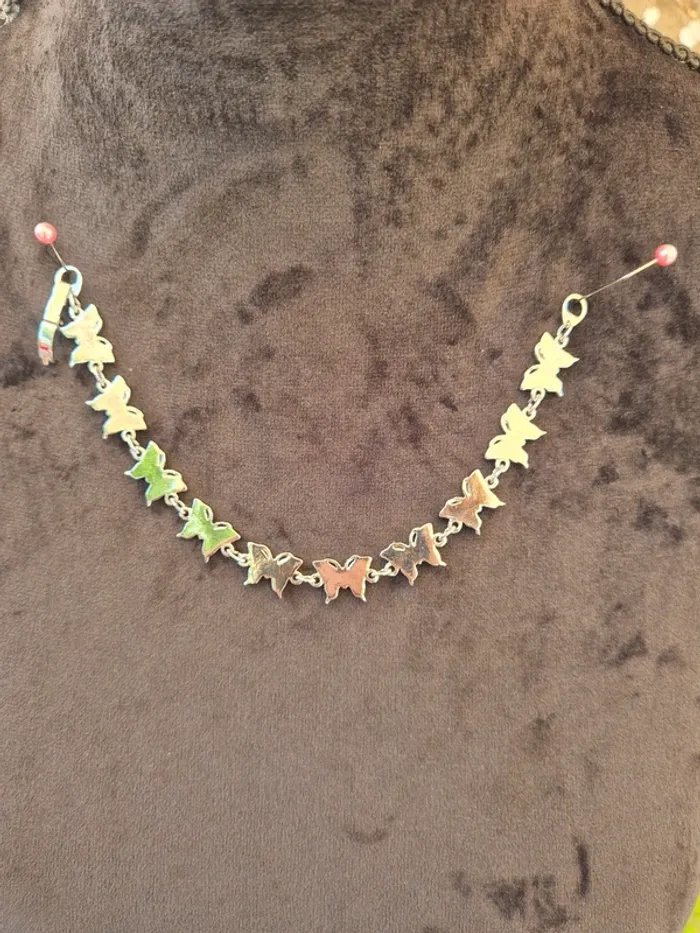 Bracelet fantaisie papillons bleus - photo numéro 3