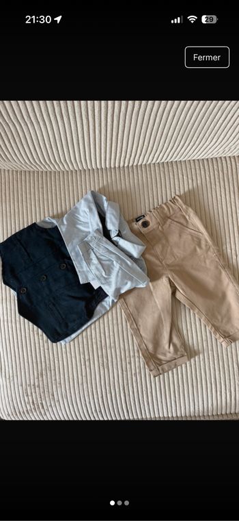 Ensemble de cérémonie bébé bleu