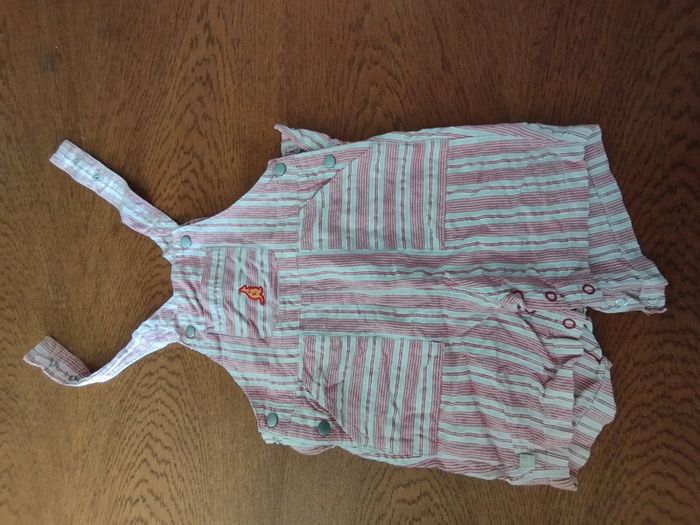 Salopette short 6 mois