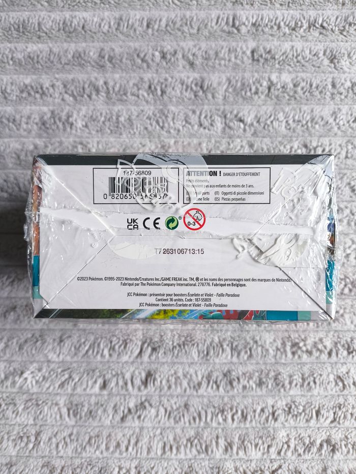 DISPLAY POKÉMON EV04 FAILLE PARADOXE – 36 BOOSTERS SCELLÉS (Défaut scellage) - photo numéro 6