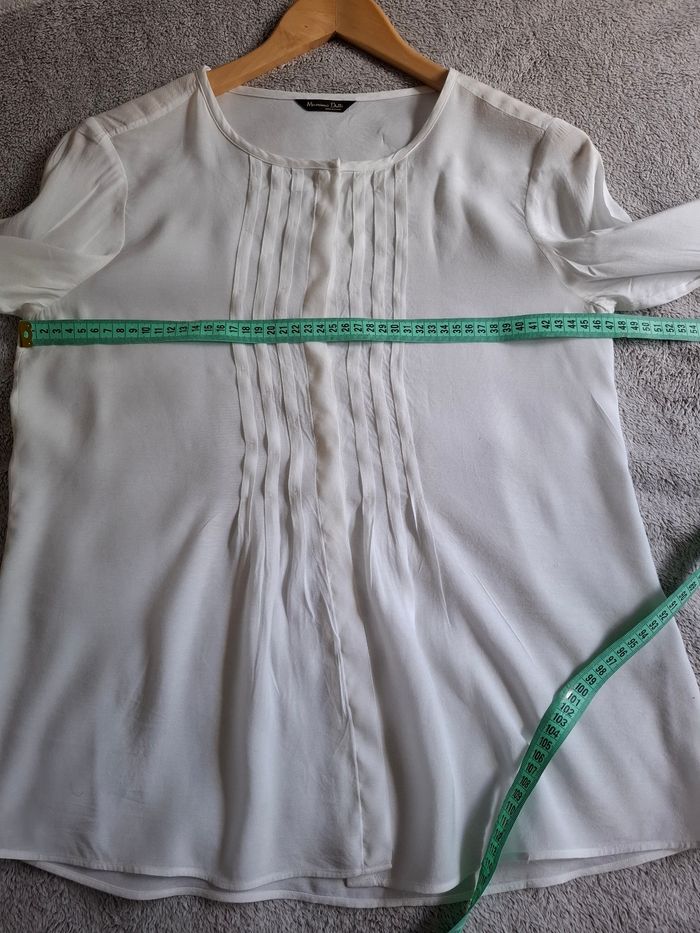 Blouse Massimo Dutti t.36-38 coton/soie quasi neuve, dimensions disponibles - photo numéro 8