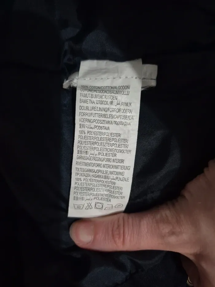 Veste bleu marine 6M fourrure intérieur - photo numéro 5