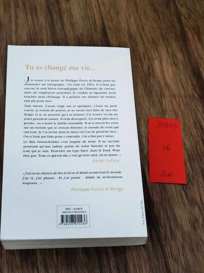 D4325 - livre " tu as changé ma vie" d'Abdel Selou - photo numéro 2