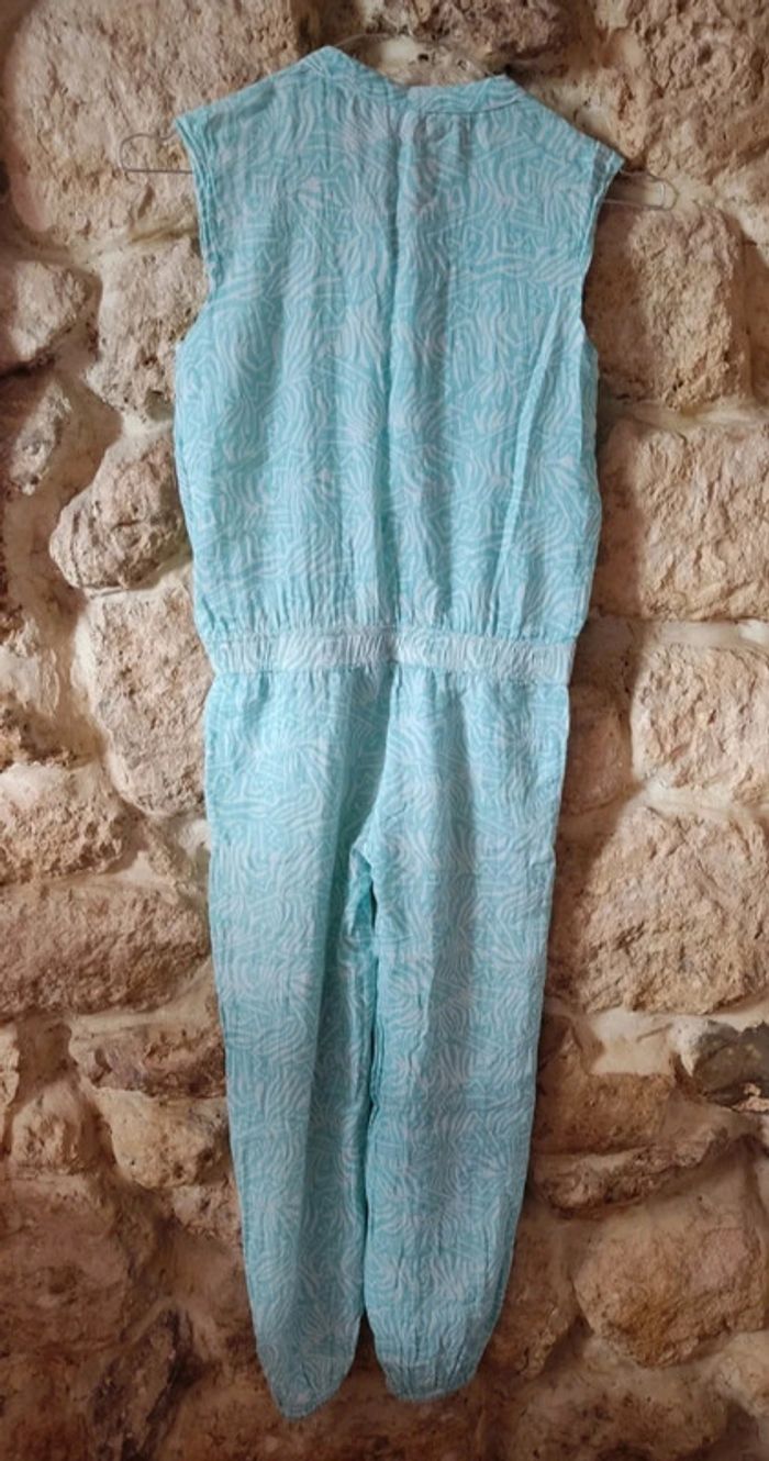 🌺 combinaison fille blanche et turquoise 122-128 cm - 7/8 ans🌺 - photo numéro 5