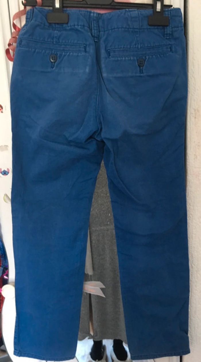 Pantalon slim ajustable bleu 10 ans Gap - photo numéro 3