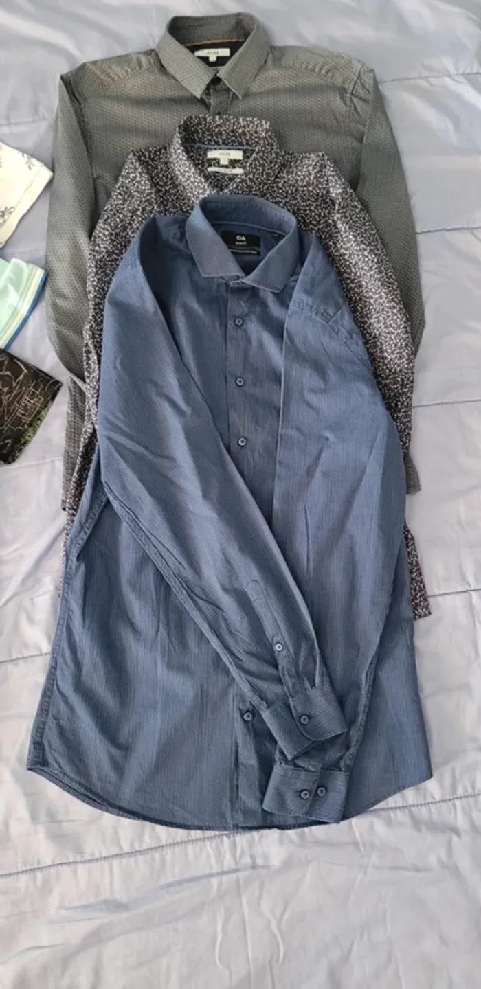 Lot vêtements hommes chinos chemises Tee-shirt - photo numéro 2