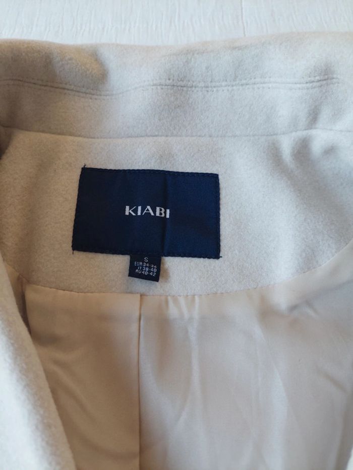 Manteau mi-long crème - photo numéro 3