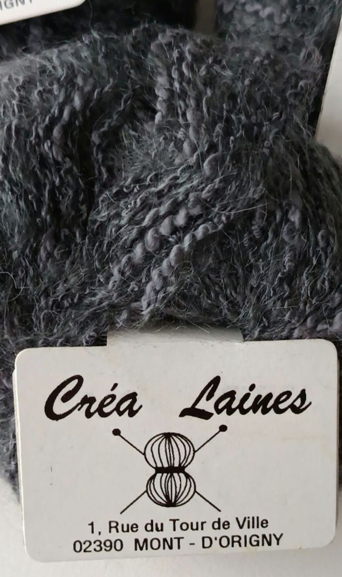 Lot de 6 pelotes de laine Fabrication française mohair, coton, polyamide neuves - photo numéro 2