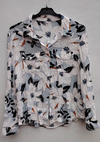 Chemise fleurie multicolore – Taille 42 – Sans marque
