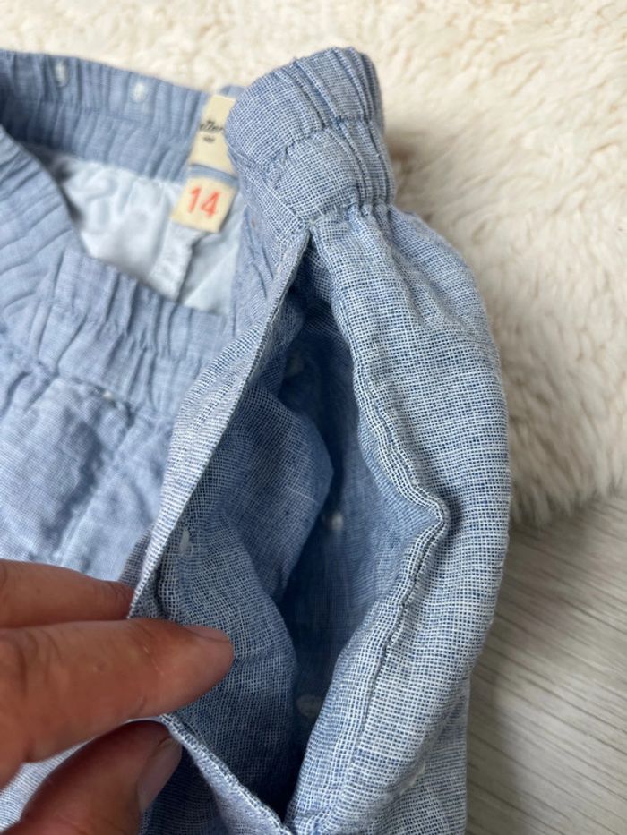 Short brodé 100% coton avec poches - photo numéro 3