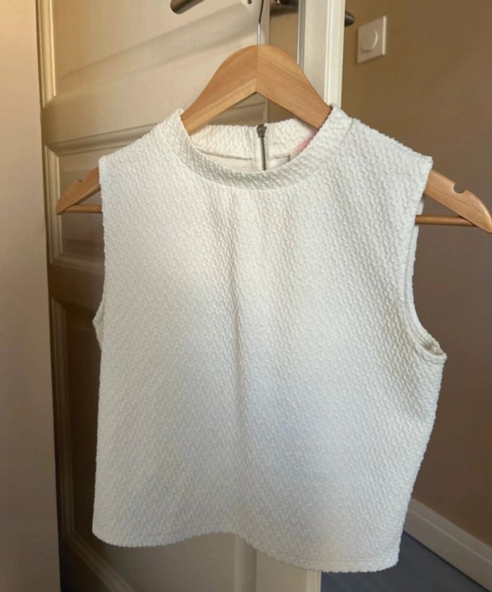 Crop top blanc Cache Cache taille 1