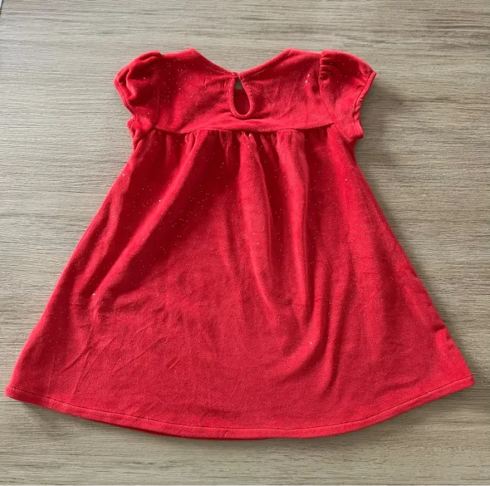 Robe rouge à paillettes Noël 3 ans Kimbaloo - photo numéro 2