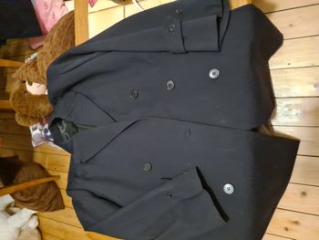 gabardine bleu marine style militaire