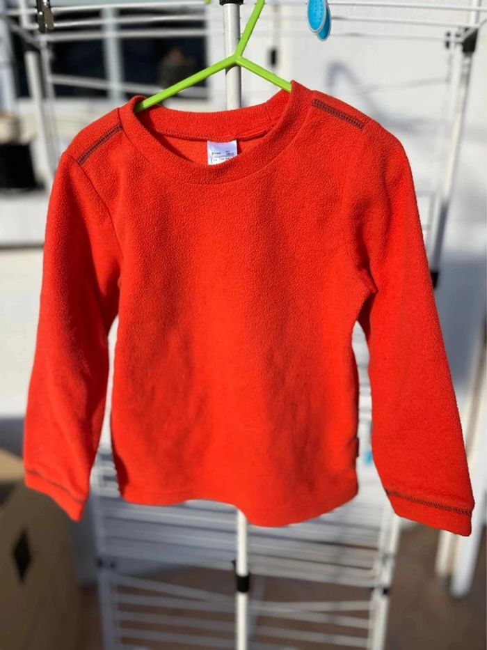 Polaire orange 4 ans décathlon - photo numéro 3