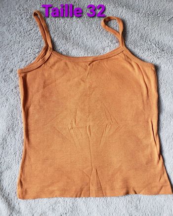 Débardeur orange taille 32