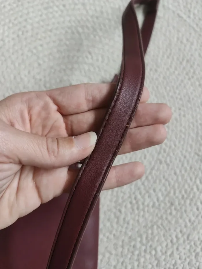 Sac bandoulière bordeaux - photo numéro 8