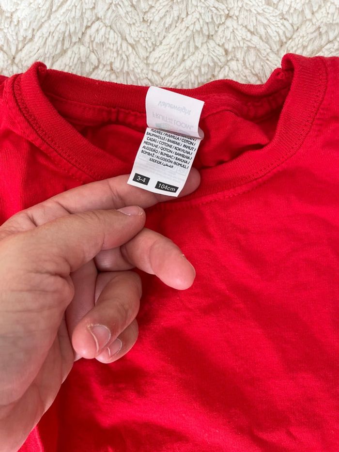 Tee-shirt Fruit of the loom 3-4 ans - photo numéro 3