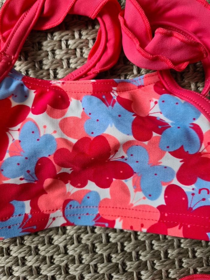 Maillot de bain 2 pièces rose - 12 mois - photo numéro 3