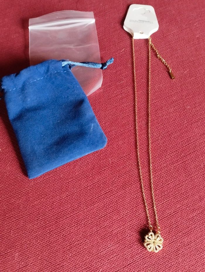 Collier trèfle 2 en 1 - photo numéro 4
