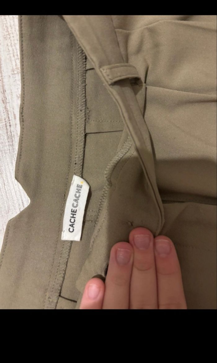 Pantalon costume vert kaki - photo numéro 2