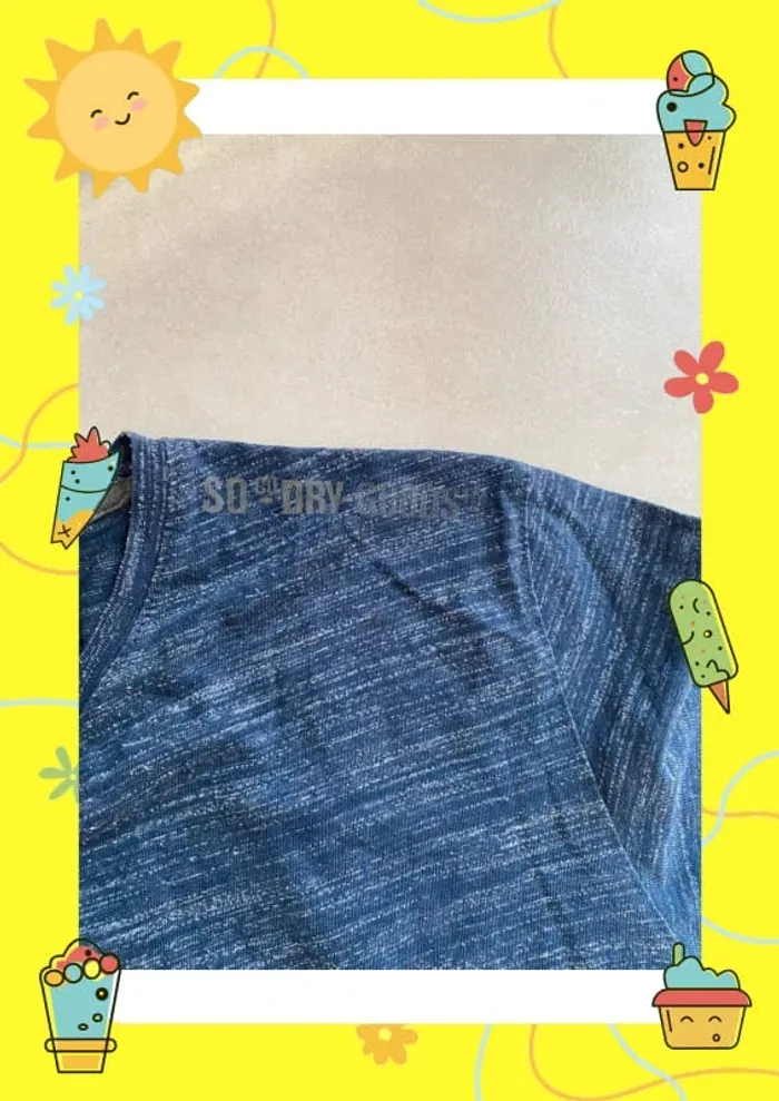 T shirt marine blanc - photo numéro 3