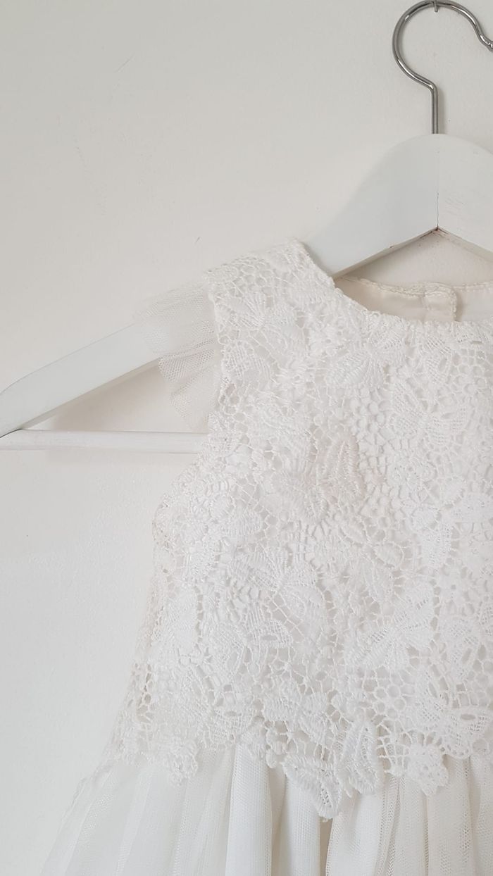 Robe de fête cérémonie blanche - photo numéro 3