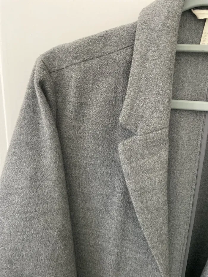 Manteau long gris H&M - photo numéro 2