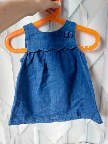 robe en jean avec noeud