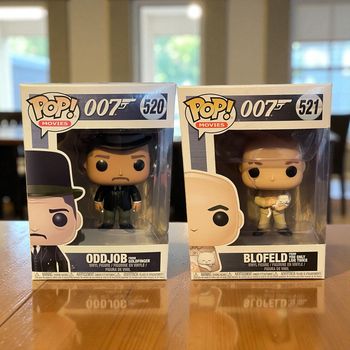 Lot 2 figurines Funko Pop James Bond 007 520 Oddjob & 521 Blofeld neuves jamais déboxées