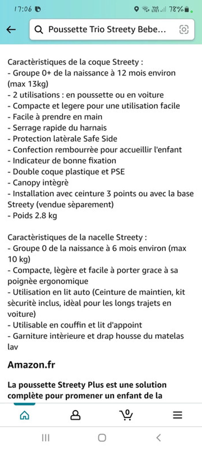 Poussette trio streety - photo numéro 14