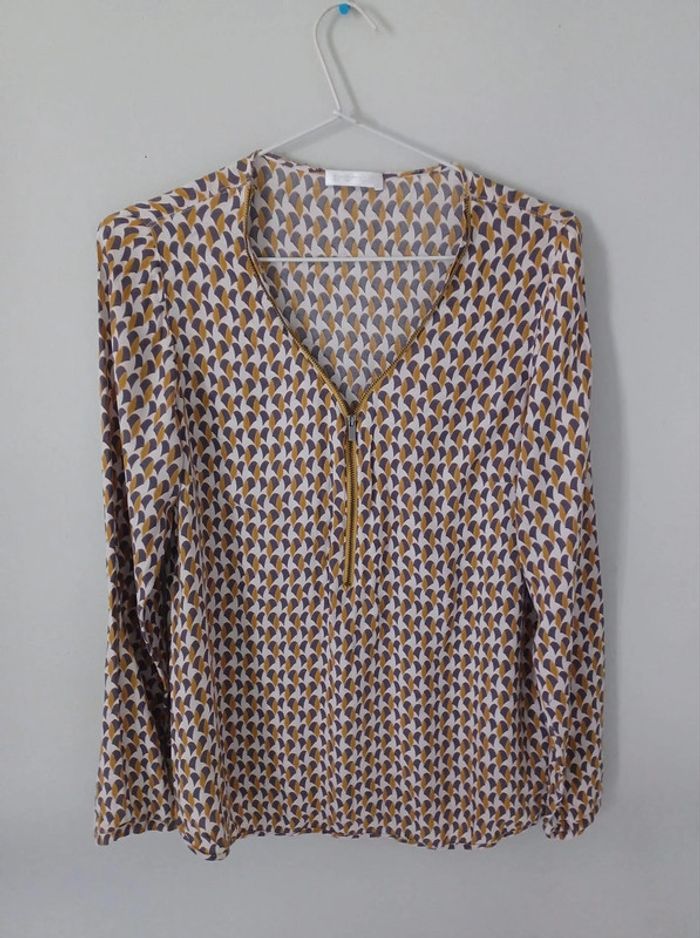 blouse zippée promod t38