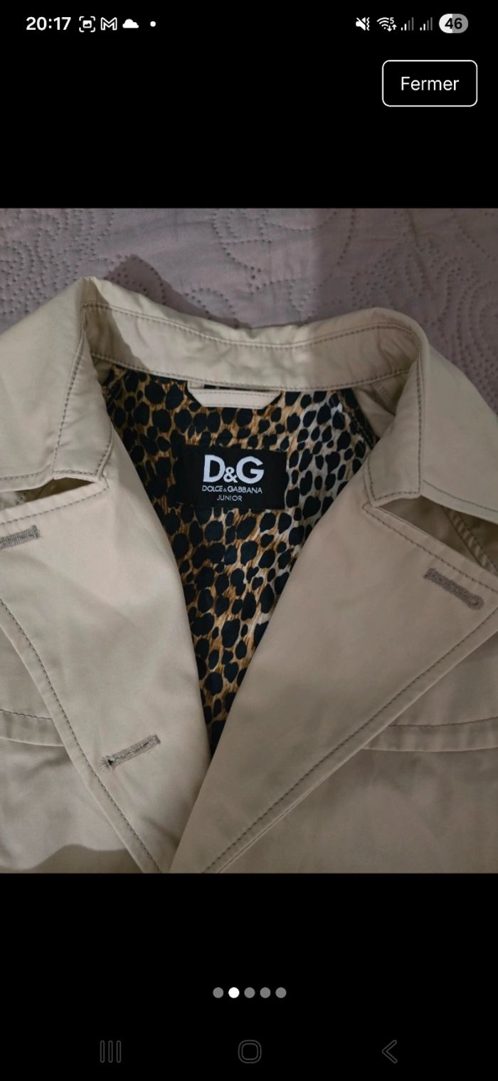 Manteaux fille dolce &gabbana 7ans - photo numéro 2