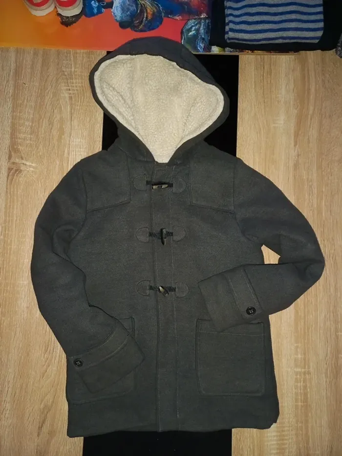 Manteau fille gris anthracite 10 ans - photo numéro 3