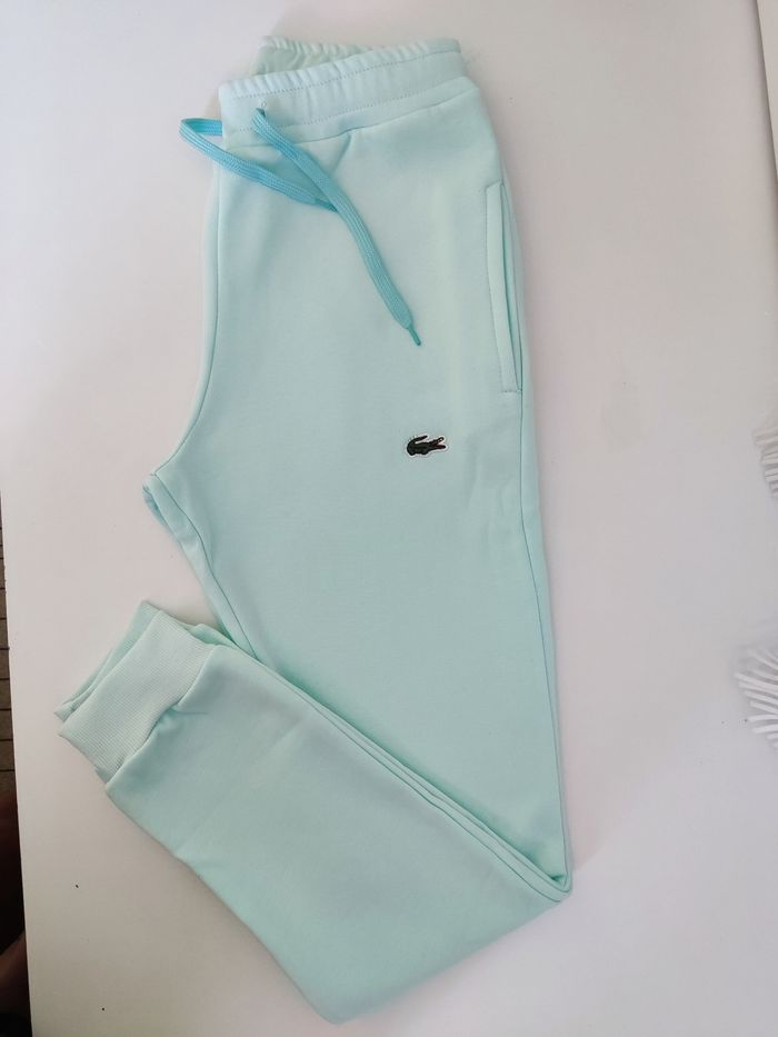 Ensemble jogging Lacoste vert clair taille S - photo numéro 3