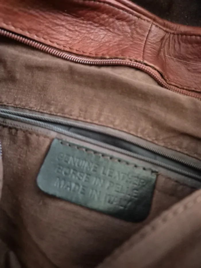 Sac en cuir bordeaux the Genuine Leather - photo numéro 2