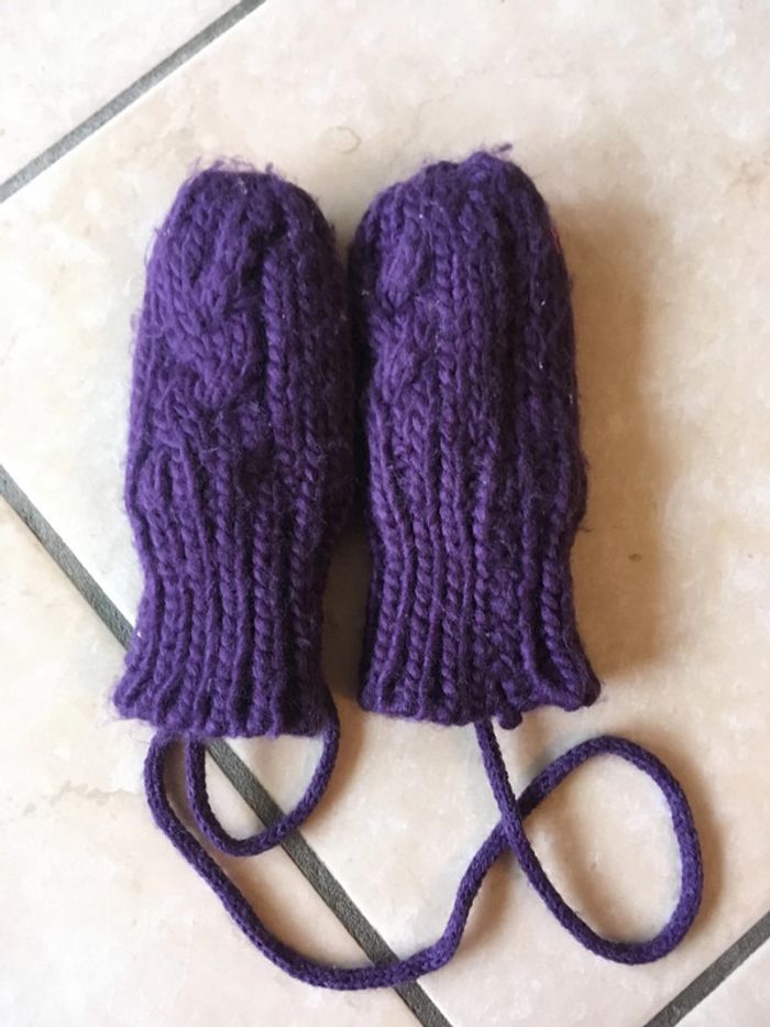 Moufles laine 3/6 mois - photo numéro 4