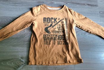 Tee-shirt marron ML Vert Baudet 4 ans