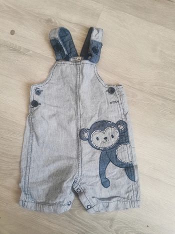 Salopette short 6 mois