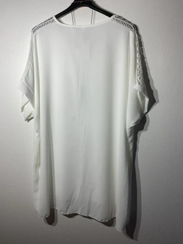 Blouse + collier femme taille unique (48-54)- E&F - neuve avec étiquette - photo numéro 3