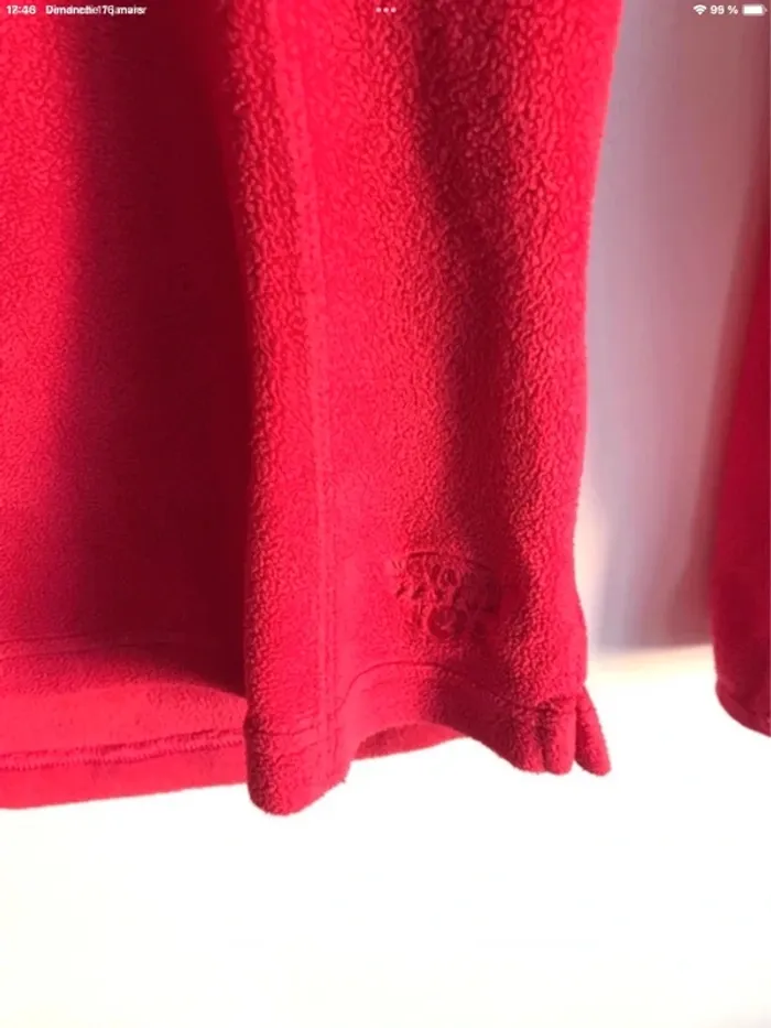 Pull Quechua polaire rouge framboise taille XS - photo numéro 5