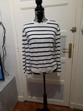 Pull femme léger à rayures kiabi