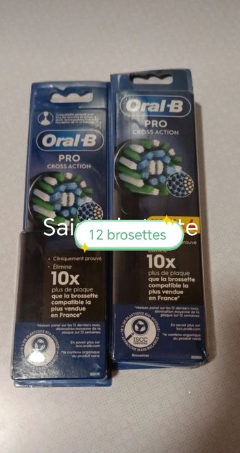 12 brosettes oral b neuves