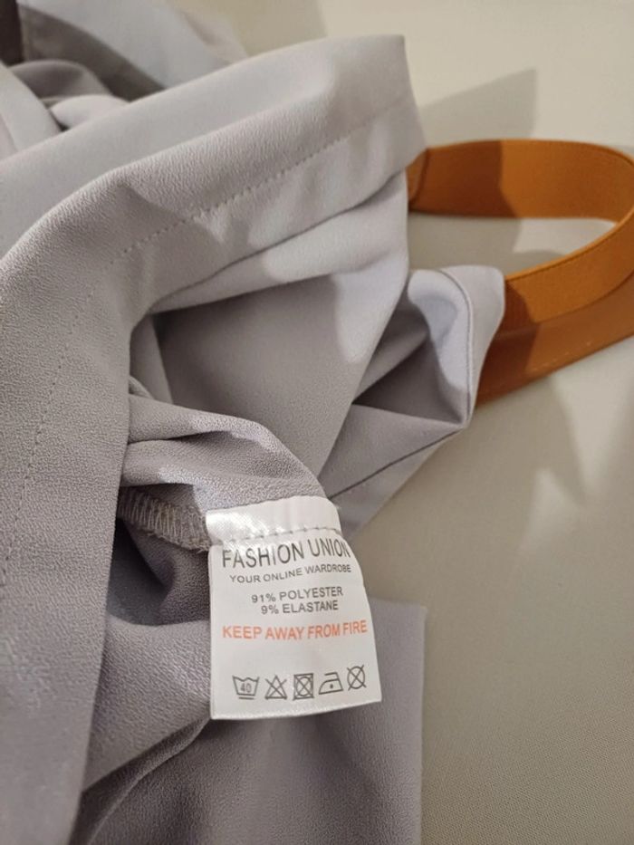 Combishort chic cache-coeur grise/Lilas Fashion Union taille M 38 - photo numéro 8