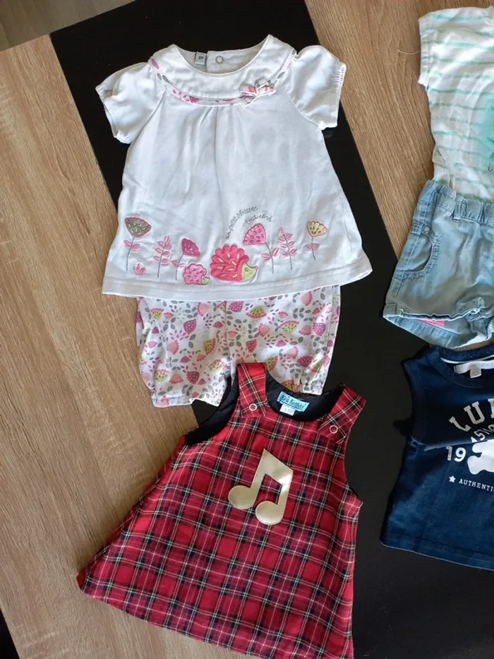 Ensembles robe débardeur 2 combi short fille - photo numéro 3
