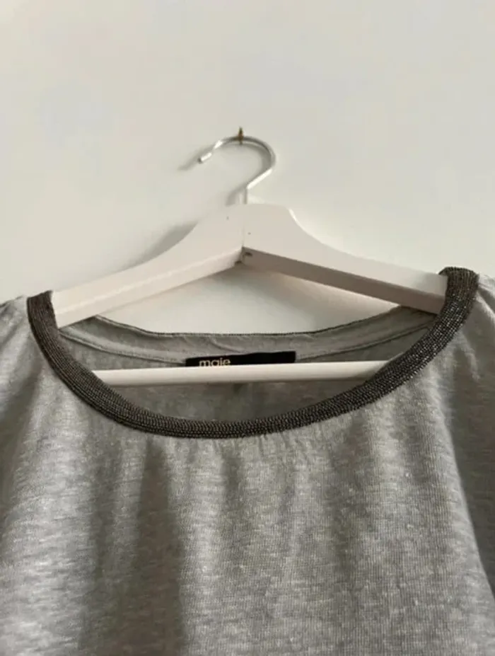 T-shirt Maje gris - photo numéro 4