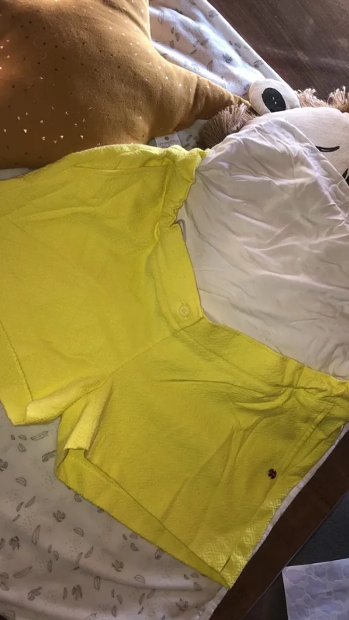 Short jaune de grossesse taille S JBC - photo numéro 2
