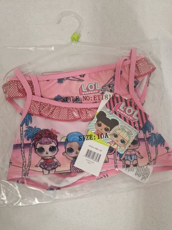 Maillot de bain lol surprise 10 ans neuf