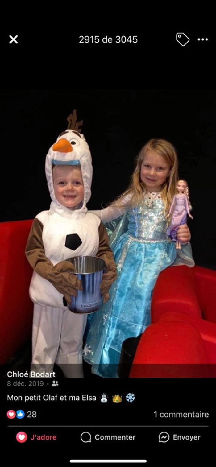 Lot ensemble Disney store 11-12 ans 11 12 robe tresse perruque gants la reine des neiges Elsa - photo numéro 2